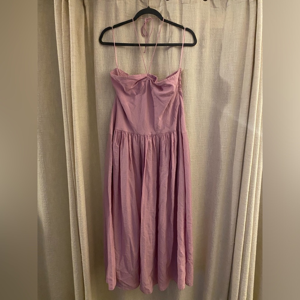 Vince Ruched Halter Neck Dress NWT - Picture 3 of 10